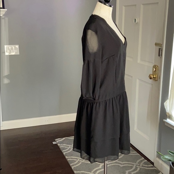 Chelsea 28 Black Drop Waist Shift Dress - Picture 2 of 9